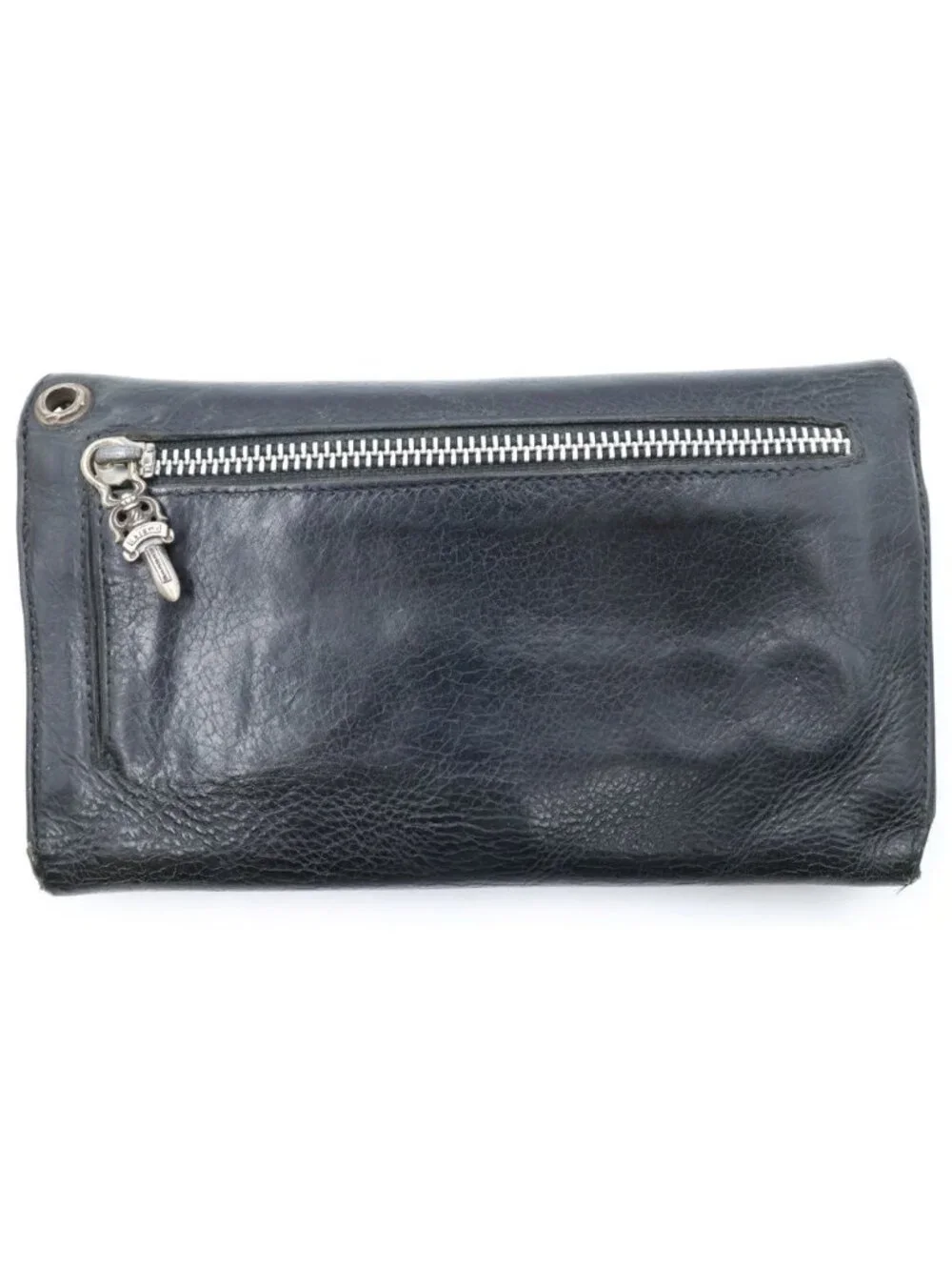 Chrome Hearts Wave Leather Wallet Black